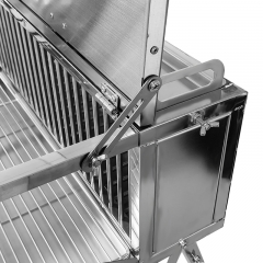 Вертел из нержавеющей стали Двойной вертикальный гриль-барбекю с двумя вертелами